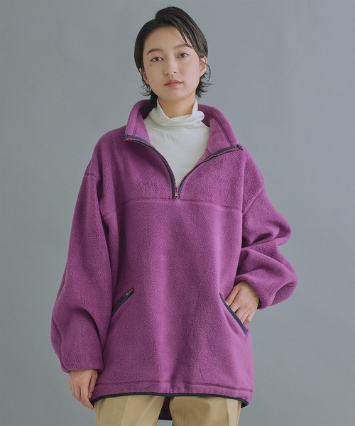 kha:ki（カーキ）の「「KHA:KI / カーキ」FLEECE WIDE P/O（その他トップス・レディース・アッシュ/ブルーグリーン/パープル/カーキ・1/2）」の13枚目の写真