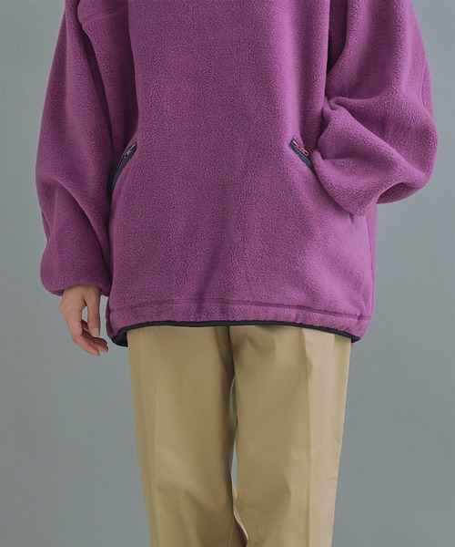 kha:ki（カーキ）の「「KHA:KI / カーキ」FLEECE WIDE P/O（その他トップス・レディース・アッシュ/ブルーグリーン/パープル/カーキ・1/2）」の14枚目の写真