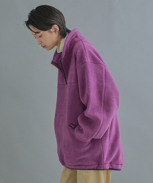 kha:ki（カーキ）の「「KHA:KI / カーキ」FLEECE WIDE P/O（その他トップス・レディース・アッシュ/ブルーグリーン/パープル/カーキ・1/2）」の15枚目の写真