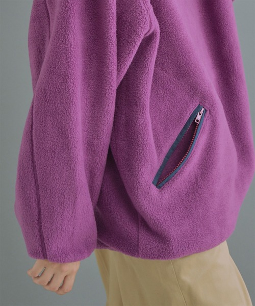 kha:ki（カーキ）の「「KHA:KI / カーキ」FLEECE WIDE P/O（その他トップス・レディース・アッシュ/ブルーグリーン/パープル/カーキ・1/2）」の17枚目の写真