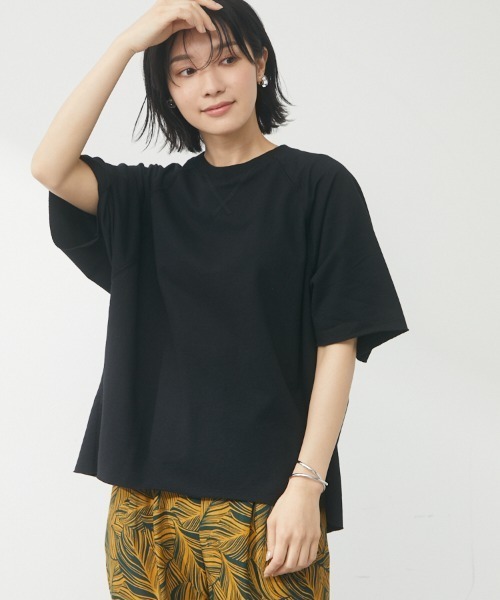 RAY CASSIN FAVORI（レイカズンフェバリ）の「・RAY CASSIN カットオフウラケプルオーバー（Tシャツ/カットソー・レディース・ブラック/ピンク/グリーン/グリーン系その他3・FREE）」の2枚目の写真