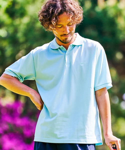 URBAN RESEARCH Sonny Label（アーバンリサーチサニーレーベル）の「OOPS　クールマックス鹿の子ポロシャツ（ポロシャツ・メンズ・ホワイト/ブラック/ピンク/ブルー・MEDIUM/LARGE）」の4枚目の写真