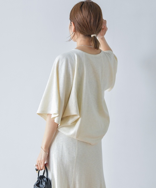 IENA（イエナ）の「サーフニットプルオーバー（Tシャツ/カットソー・レディース・ブラック/ベージュ/ナチュラル・FREE）」の18枚目の写真