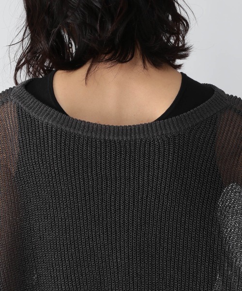 BARNYARDSTORM（バンヤードストーム）の「BARNYARDSTORM / 2WAYライトカーデ（カーディガン/ボレロ・レディース・ブラウン/オフホワイト/チャコール・FREE）」の17枚目の写真