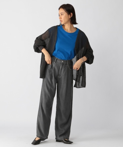 BARNYARDSTORM（バンヤードストーム）の「BARNYARDSTORM / 2WAYライトカーデ（カーディガン/ボレロ・レディース・ブラウン/オフホワイト/チャコール・FREE）」の4枚目の写真