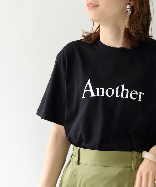 HER CLOSET(ハークローゼット)の「【shemoshelly】WEB限定 5.6オンスAnotherロゴTシャツ(Tシャツ/カットソー・レディース・オフホワイト/ブラック/ネイビー・S/M/L)」の13枚目の写真