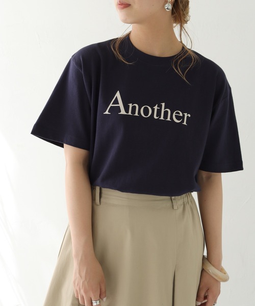HER CLOSET(ハークローゼット)の「【shemoshelly】WEB限定 5.6オンスAnotherロゴTシャツ(Tシャツ/カットソー・レディース・オフホワイト/ブラック/ネイビー・S/M/L)」の19枚目の写真