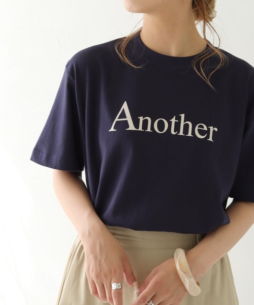 HER CLOSET(ハークローゼット)の「【shemoshelly】WEB限定 5.6オンスAnotherロゴTシャツ(Tシャツ/カットソー・レディース・オフホワイト/ブラック/ネイビー・S/M/L)」の21枚目の写真