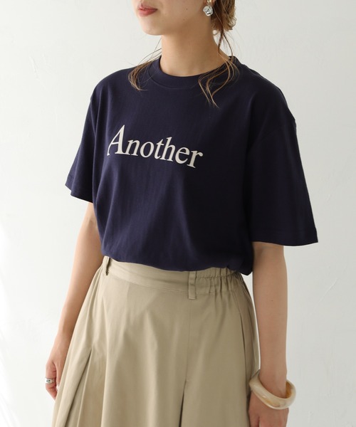 HER CLOSET(ハークローゼット)の「【shemoshelly】WEB限定 5.6オンスAnotherロゴTシャツ(Tシャツ/カットソー・レディース・オフホワイト/ブラック/ネイビー・S/M/L)」の22枚目の写真