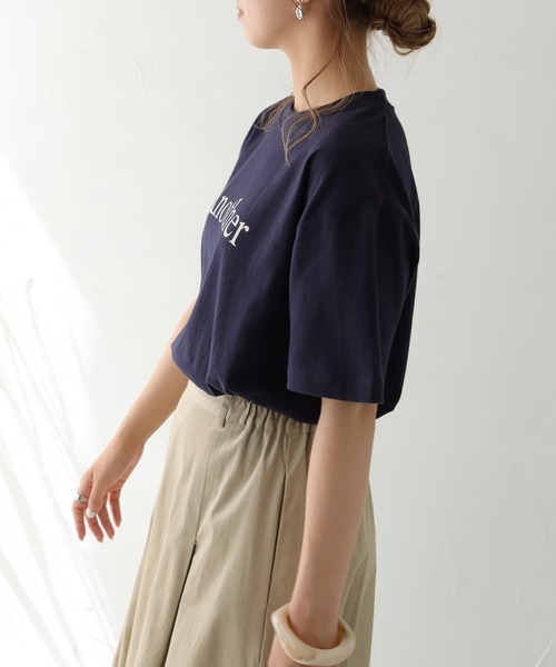 HER CLOSET(ハークローゼット)の「【shemoshelly】WEB限定 5.6オンスAnotherロゴTシャツ(Tシャツ/カットソー・レディース・オフホワイト/ブラック/ネイビー・S/M/L)」の20枚目の写真