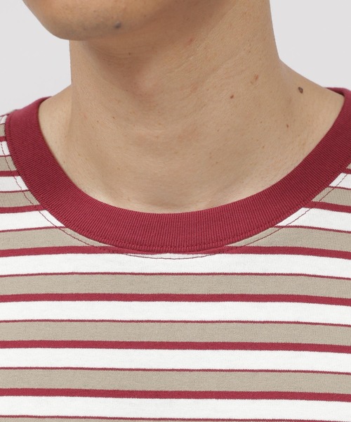 LAKOLE（ラコレ）の「ボーダー刺繍Tシャツ / 347769（Tシャツ/カットソー・メンズ・ベージュ/イエロー/グリーン・MEDIUM/LARGE）」の18枚目の写真