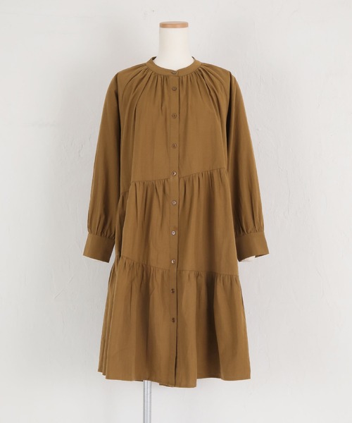 titivate（ティティベイト）の「ﾊﾞｯｸﾘﾎﾞﾝ付きﾃｨｱｰﾄﾞﾜﾝﾋﾟｰｽ（ワンピース・レディース・ブラウン/ブラック/オフホワイト・S/L/M）」の16枚目の写真