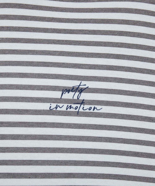 JUNRED（ジュンレッド）の「クラスターボーダー ワイドバルーンプルオーバー（Tシャツ/カットソー・メンズ・チャコールグレー/キナリ・S/M/L）」の15枚目の写真