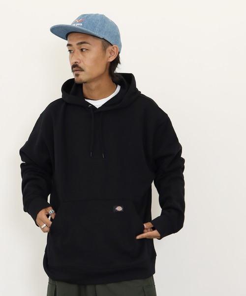 Dickies（ディッキーズ）の「Dickies / ディッキーズ MIDWEIGHT PULLOVER FLEECE HOODIE RELAXED 裏起毛 プルオーバー スウェットパーカー（パーカー・メンズ・ブラック/ネイビー/グレー・MEDIUM/LARGE/X-LARGE）」の10枚目の写真