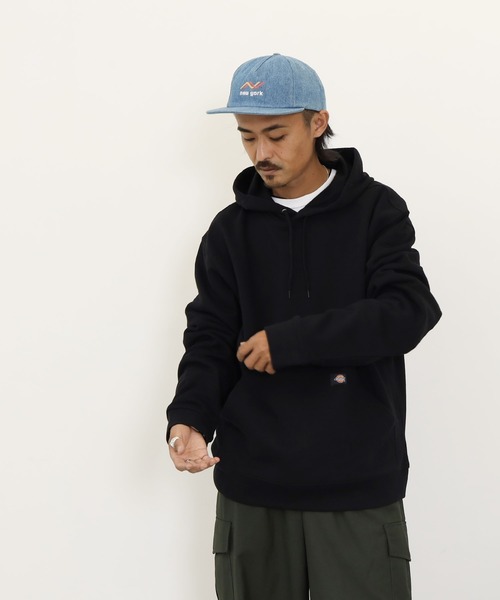 Dickies（ディッキーズ）の「Dickies / ディッキーズ MIDWEIGHT PULLOVER FLEECE HOODIE RELAXED 裏起毛 プルオーバー スウェットパーカー（パーカー・メンズ・ブラック/ネイビー/グレー・MEDIUM/LARGE/X-LARGE）」の11枚目の写真