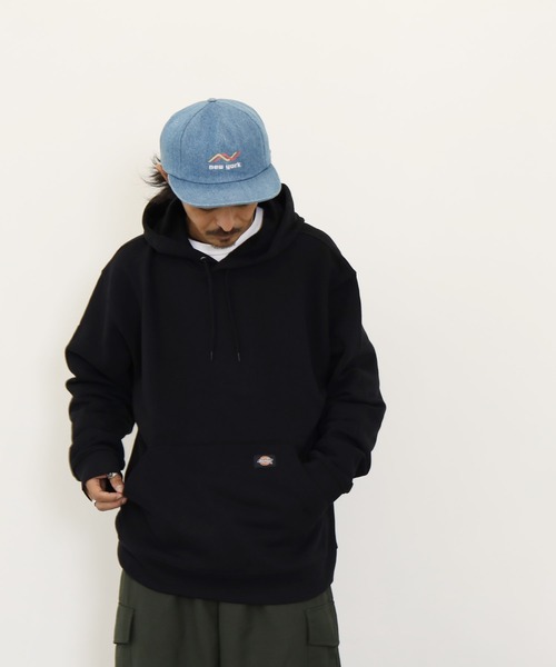Dickies（ディッキーズ）の「Dickies / ディッキーズ MIDWEIGHT PULLOVER FLEECE HOODIE RELAXED 裏起毛 プルオーバー スウェットパーカー（パーカー・メンズ・ブラック/ネイビー/グレー・MEDIUM/LARGE/X-LARGE）」の12枚目の写真