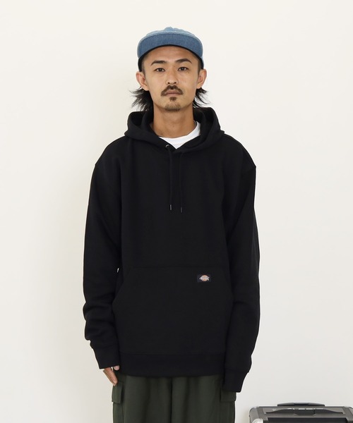 Dickies（ディッキーズ）の「Dickies / ディッキーズ MIDWEIGHT PULLOVER FLEECE HOODIE RELAXED 裏起毛 プルオーバー スウェットパーカー（パーカー・メンズ・ブラック/ネイビー/グレー・MEDIUM/LARGE/X-LARGE）」の18枚目の写真