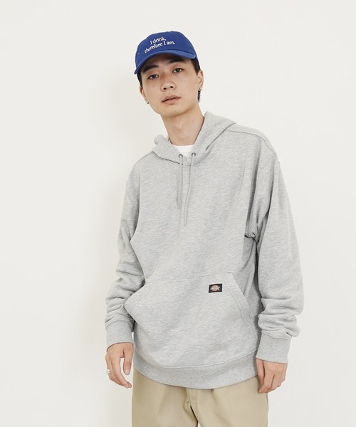 Dickies（ディッキーズ）の「Dickies / ディッキーズ MIDWEIGHT PULLOVER FLEECE HOODIE RELAXED 裏起毛 プルオーバー スウェットパーカー（パーカー・メンズ・ブラック/ネイビー/グレー・MEDIUM/LARGE/X-LARGE）」の4枚目の写真