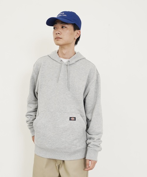 Dickies（ディッキーズ）の「Dickies / ディッキーズ MIDWEIGHT PULLOVER FLEECE HOODIE RELAXED 裏起毛 プルオーバー スウェットパーカー（パーカー・メンズ・ブラック/ネイビー/グレー・MEDIUM/LARGE/X-LARGE）」の5枚目の写真