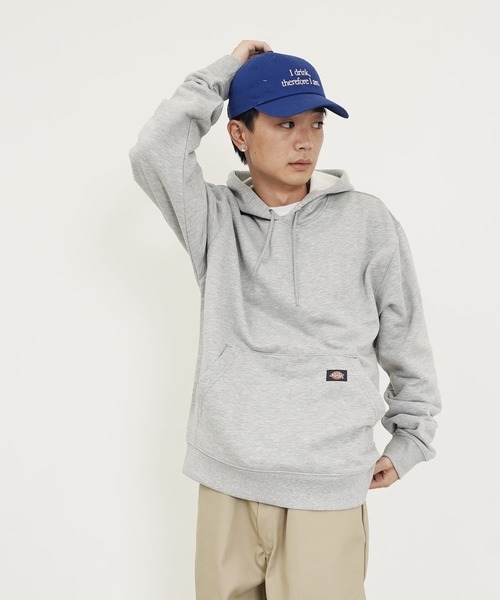 Dickies（ディッキーズ）の「Dickies / ディッキーズ MIDWEIGHT PULLOVER FLEECE HOODIE RELAXED 裏起毛 プルオーバー スウェットパーカー（パーカー・メンズ・ブラック/ネイビー/グレー・MEDIUM/LARGE/X-LARGE）」の6枚目の写真