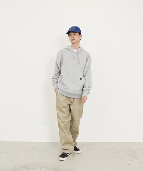 Dickies（ディッキーズ）の「Dickies / ディッキーズ MIDWEIGHT PULLOVER FLEECE HOODIE RELAXED 裏起毛 プルオーバー スウェットパーカー（パーカー・メンズ・ブラック/ネイビー/グレー・MEDIUM/LARGE/X-LARGE）」の7枚目の写真