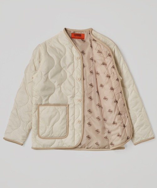 UNIVERSAL OVERALL(ユニバーサルオーバーオール)の「【UNIVERSAL OVERALL】QUILT RIP STOP JACKET / キルティング中綿ジャケット(ブルゾン・レディース・ブラック/オリーブ/オフホワイト・SMALL/MEDIUM/LARGE)」の13枚目の写真