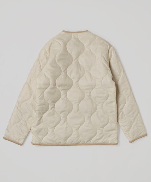 UNIVERSAL OVERALL(ユニバーサルオーバーオール)の「【UNIVERSAL OVERALL】QUILT RIP STOP JACKET / キルティング中綿ジャケット(ブルゾン・レディース・ブラック/オリーブ/オフホワイト・SMALL/MEDIUM/LARGE)」の12枚目の写真