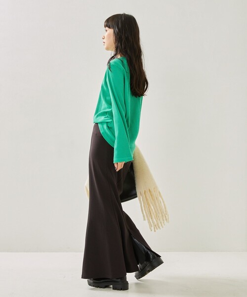 FREAK'S STORE（フリークスストア）の「ピグメントリブクルーネック（Tシャツ/カットソー・レディース・ブラック/ピンク/ブルー/グリーン・ﾌﾘ-）」の8枚目の写真