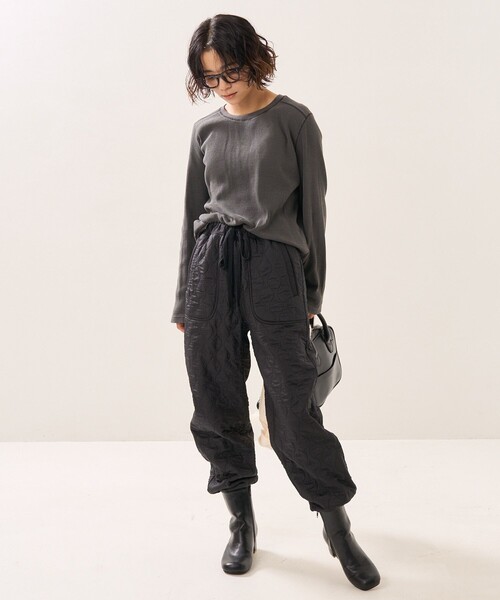 FREAK'S STORE（フリークスストア）の「ピグメントリブクルーネック（Tシャツ/カットソー・レディース・ブラック/ピンク/ブルー/グリーン・ﾌﾘ-）」の13枚目の写真