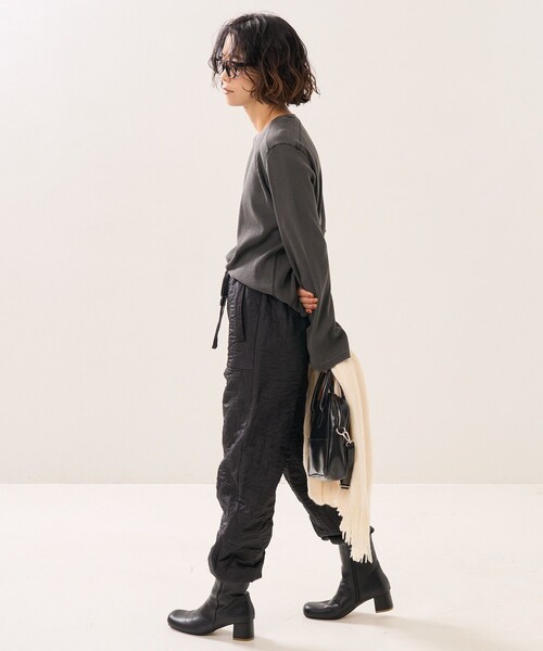 FREAK'S STORE（フリークスストア）の「ピグメントリブクルーネック（Tシャツ/カットソー・レディース・ブラック/ピンク/ブルー/グリーン・ﾌﾘ-）」の14枚目の写真