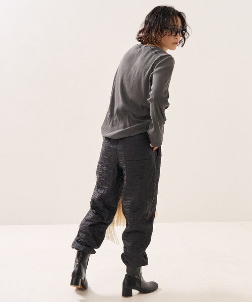 FREAK'S STORE（フリークスストア）の「ピグメントリブクルーネック（Tシャツ/カットソー・レディース・ブラック/ピンク/ブルー/グリーン・ﾌﾘ-）」の15枚目の写真