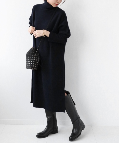 JOURNAL STANDARD relume(ジャーナルスタンダード レリューム)の「《追加》ウールカシミヤタートルネックワンピース(ワンピース・レディース・チャコールグレー/ネイビー・FREE)」の19枚目の写真
