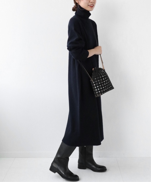 JOURNAL STANDARD relume(ジャーナルスタンダード レリューム)の「《追加》ウールカシミヤタートルネックワンピース(ワンピース・レディース・チャコールグレー/ネイビー・FREE)」の20枚目の写真