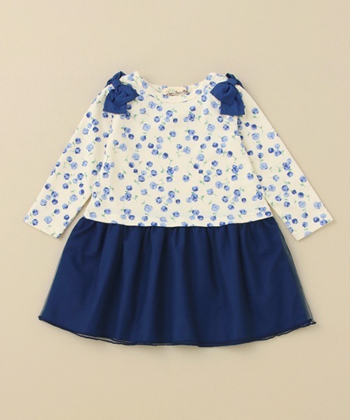 Love&Peace&Money(ラブアンドピースアンドマネー)の「アポロワンピース(ワンピース・キッズ・ブルー/ピンク・100cm/80cm/110cm/120cm/130cm/90cm)」の2枚目の写真