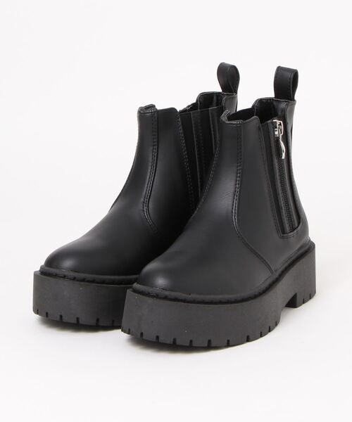 Zipper（ジッパー）の「【Zipper】 厚底防水ショートブーツ