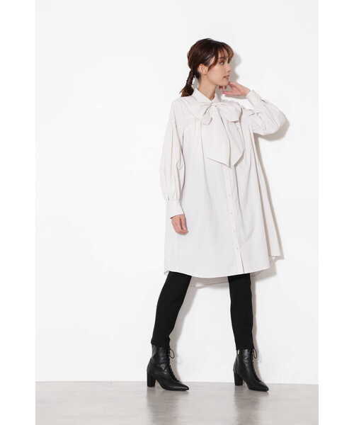 JILL STUART（ジルスチュアート）の「◆スージーワンピース（シャツワンピース・レディース・ブラック/ホワイト・0/2）」の10枚目の写真