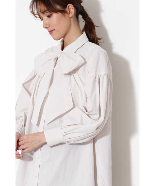 JILL STUART（ジルスチュアート）の「◆スージーワンピース（シャツワンピース・レディース・ブラック/ホワイト・0/2）」の14枚目の写真