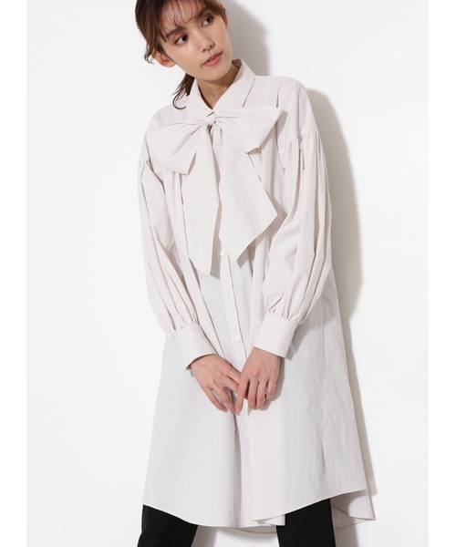 JILL STUART（ジルスチュアート）の「◆スージーワンピース（シャツワンピース・レディース・ブラック/ホワイト・0/2）」の2枚目の写真