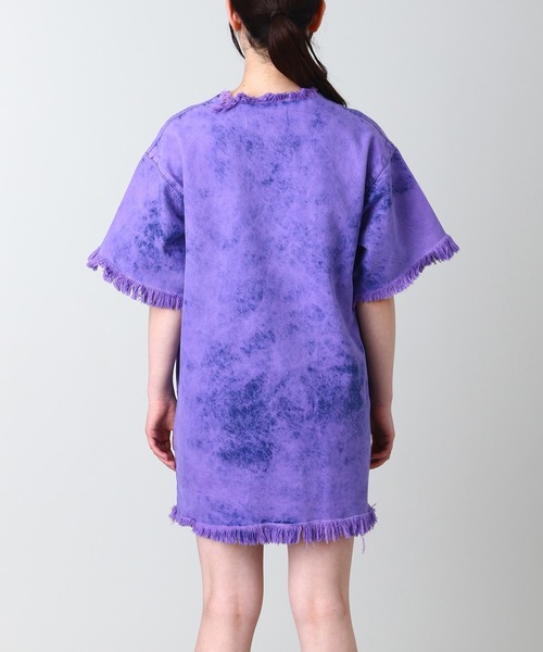 MARQUES ALMEIDA（マルケスアルメイダ）の「MARQUES ALMEIDA OVERSIZED T-SHIRT DRESS RST22TP0045DND（ワンピース・レディース・パープル・X-SMALL）」の4枚目の写真