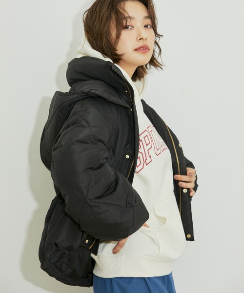 【WEB限定】ファイバーダウンダイヤキルトショートブルゾン