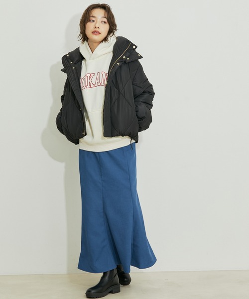 【WEB限定】ファイバーダウンダイヤキルトショートブルゾン