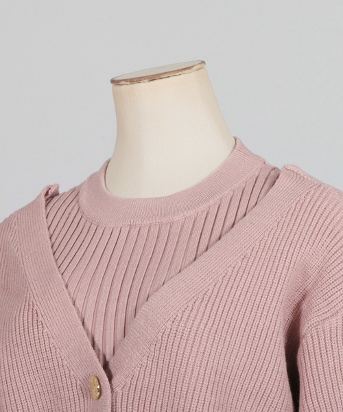 Julia Boutique(ジュリアブティック)の「2点セット・バルーンスリーブカーディガン+マーメイドワンピース/22548(ワンピース・レディース・グレー/オフホワイト/ベージュ/ブラック/ピンク・ONE)」の12枚目の写真