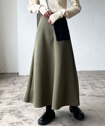 キルティングフレアスカート