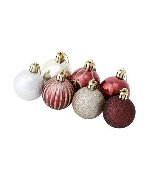 セール】セットオーナメント 14個 4cm ブラウン（インテリア雑貨