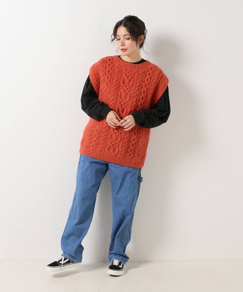 NEPAL HAND KNIT/ネパールハンドニット】ベスト