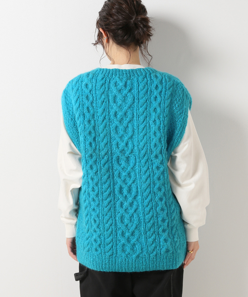 NEPAL HAND KNIT/ネパールハンドニット】ベスト
