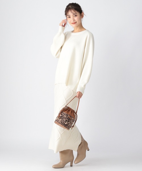 BARNYARDSTORM（バンヤードストーム）の「BARNYARDSTORM / ケーブルスカート（スカート・レディース・オフホワイト/ネイビー・0/1）」の12枚目の写真