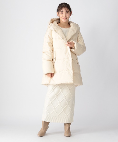 BARNYARDSTORM（バンヤードストーム）の「BARNYARDSTORM / ケーブルスカート（スカート・レディース・オフホワイト/ネイビー・0/1）」の17枚目の写真