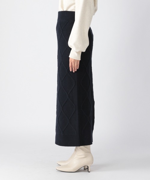 BARNYARDSTORM（バンヤードストーム）の「BARNYARDSTORM / ケーブルスカート（スカート・レディース・オフホワイト/ネイビー・0/1）」の22枚目の写真