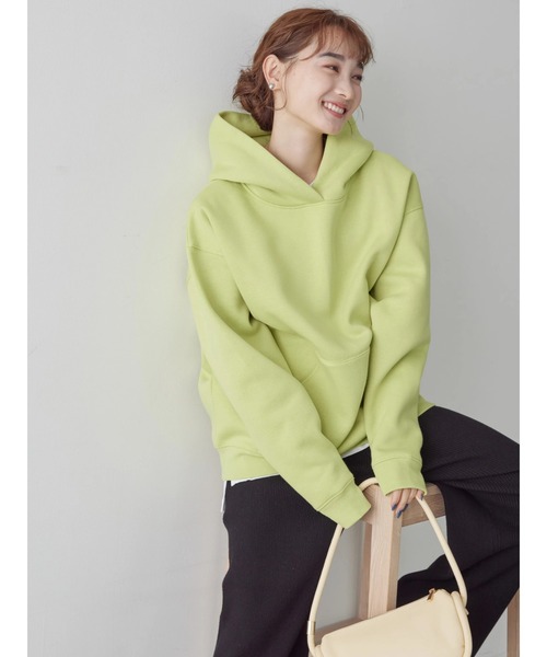 AMERICAN HOLIC（アメリカンホリック）の「フワフワ裏起毛パーカースウェット（スウェット・レディース・ライトグレー/チャコールグレー/イエロー/キャメル/ラベンダー・M/L）」の7枚目の写真